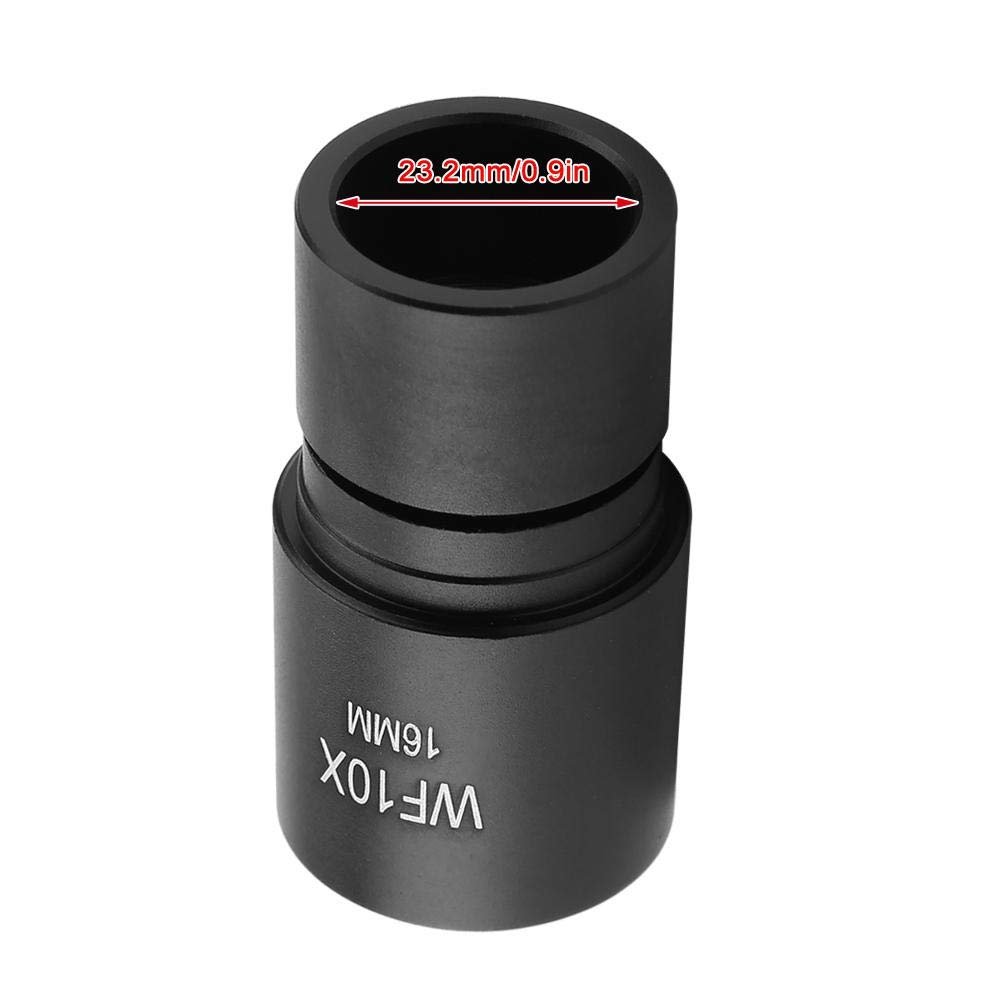 Окуляр для микроскопа WF10x DM-R001 16 мм широкоугольный для биологического микроскопа - крепление 23.2 мм со шкалой 0.1 мм, на 50% большее поле зрения, фото №5