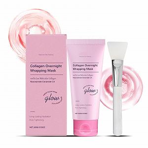 Нічна маска для обличчя Collagen, Зменшує зморшки - Фото 1