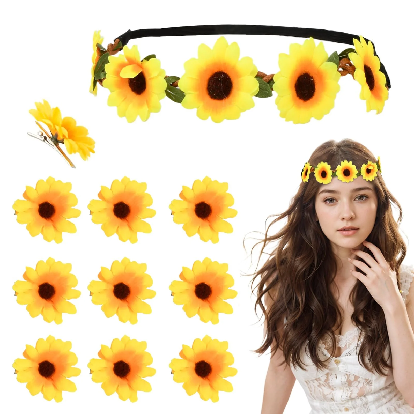 Вінок для волосся Соняшник, фото №1 Вінок для волосся Соняшник, фото №1