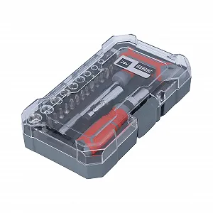 Набор HELPMATE 29 штук Хромованадиевая сталь Магнитодержатель бит с храповым отверточным механизмом и Т-образной рукояткой - Фото 1