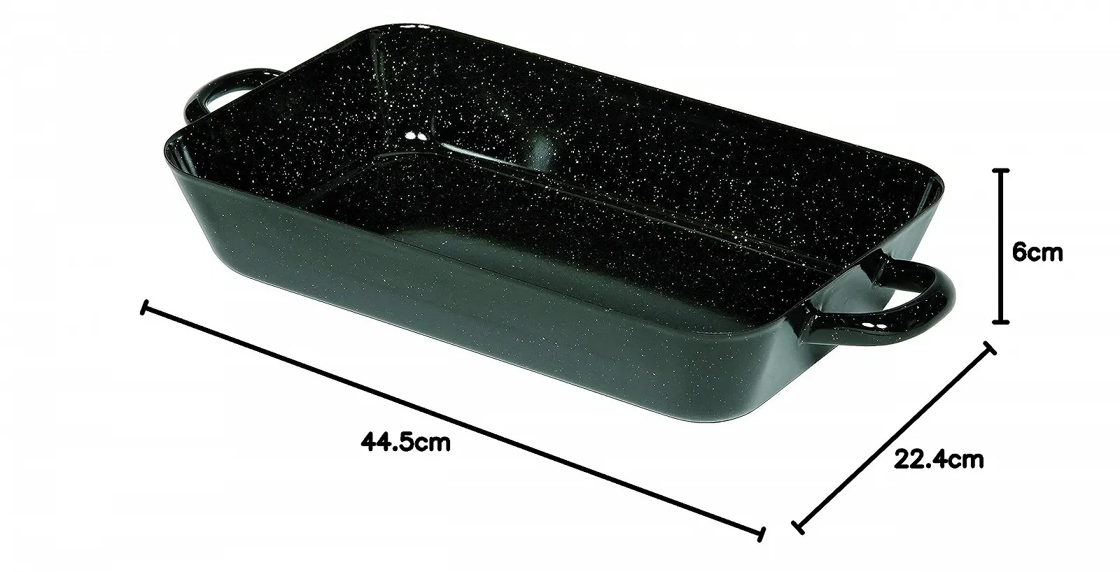 Форма для запікання Riess Classic-Fry 0047-022 37 x 6.2 cm Чорна, фото №3