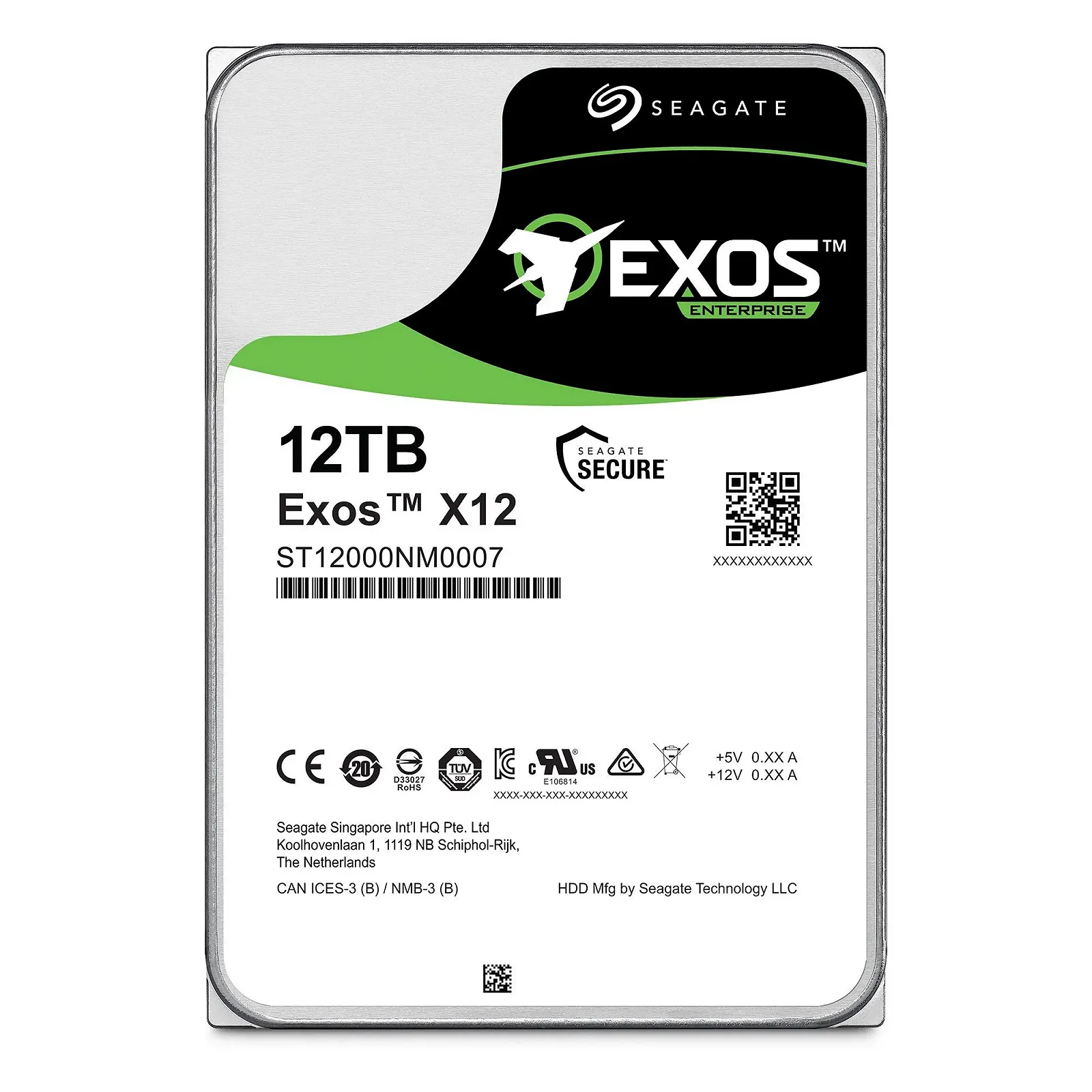 Жесткий диск Seagate Exos X12 12TB 512E/4KN SAS, фото №2