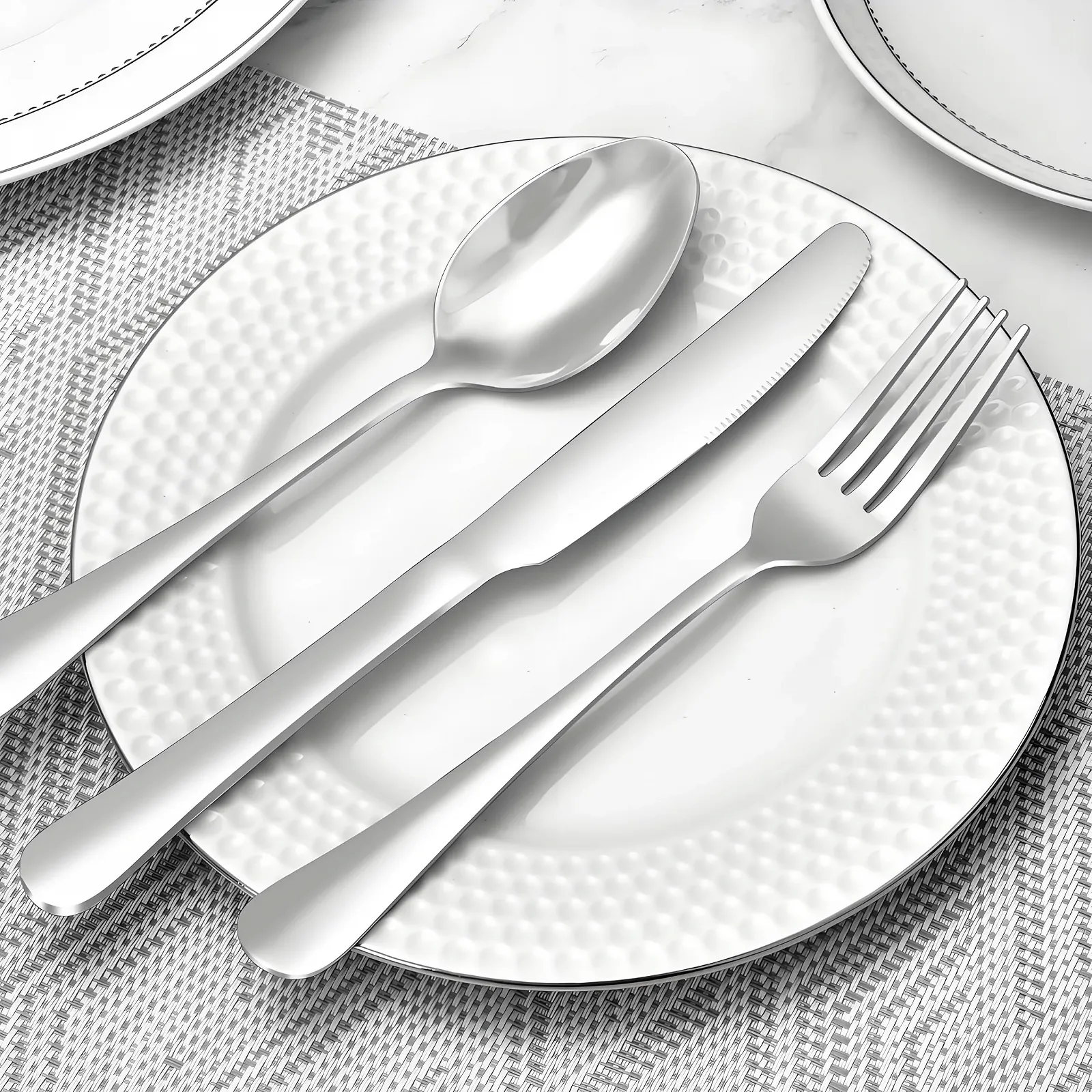 Ложка столова нержавіюча сталь 20.3 см (8 дюймів) набір 16 штук для супу, кави, фото №4 Ложка столова нержавіюча сталь 20.3 см (8 дюймів) набір 16 штук для супу, кави, фото №4
