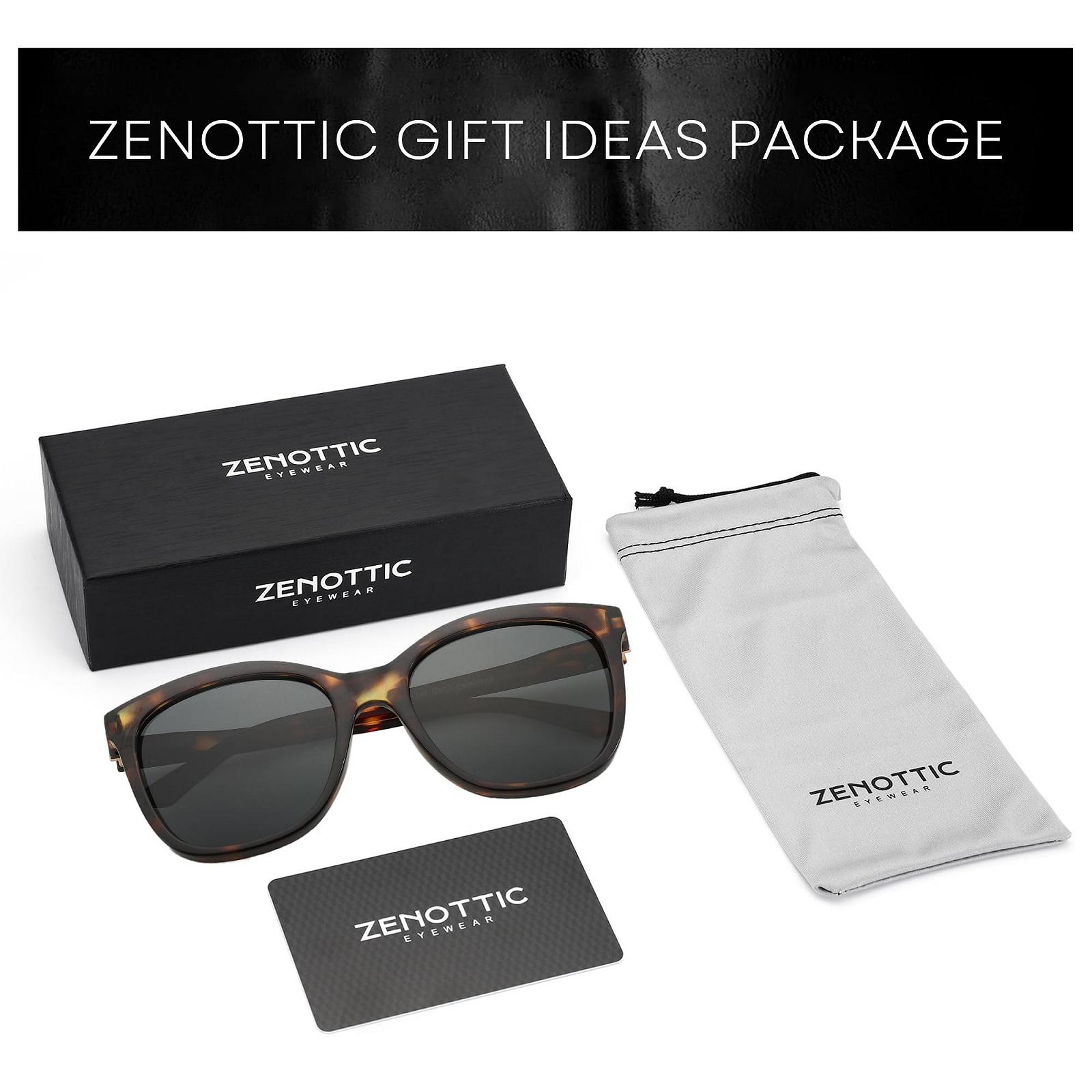 Поляризовані сонцезахисні окуляри Жіночі ZENOTTIC Ретро Модні Котячі Очі UV400, фото №6