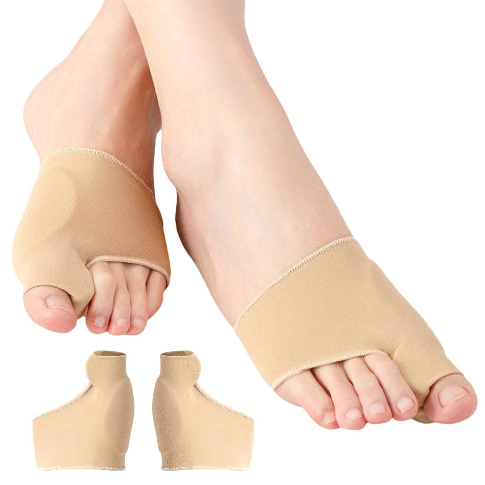 Шкарпетки для корекції Hallux Valgus, 1 пара, M (37-43), бандаж з силіконовими подушечками, фото №1