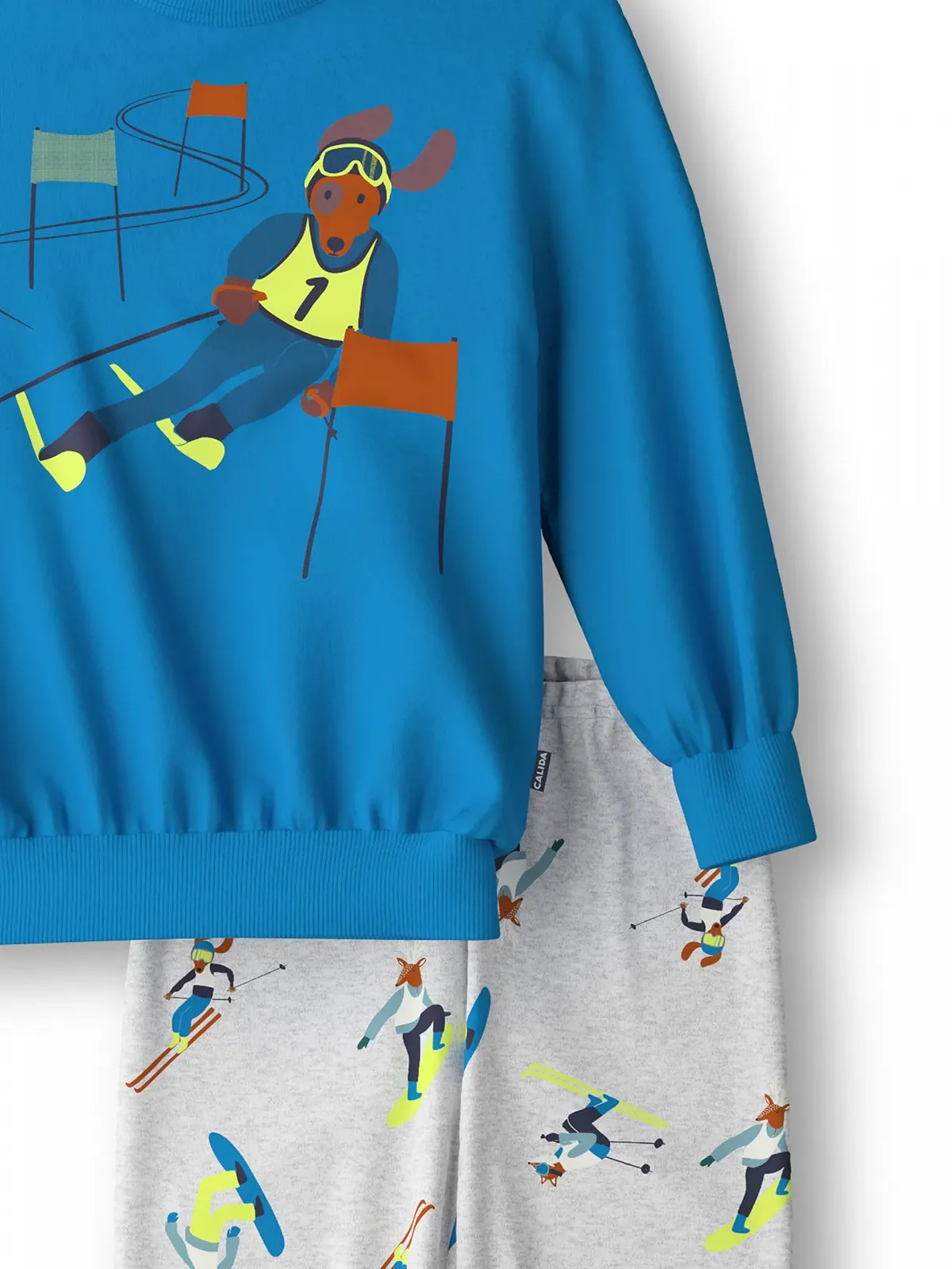 Дитяча піжама CALIDA 100% органічна бавовна з м'якими ребристими манжетами, фото №2