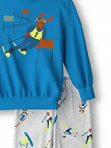 Детская пижама CALIDA 100% органический хлопок с мягкими ребристыми манжетами synthetic.ua - Фото 1