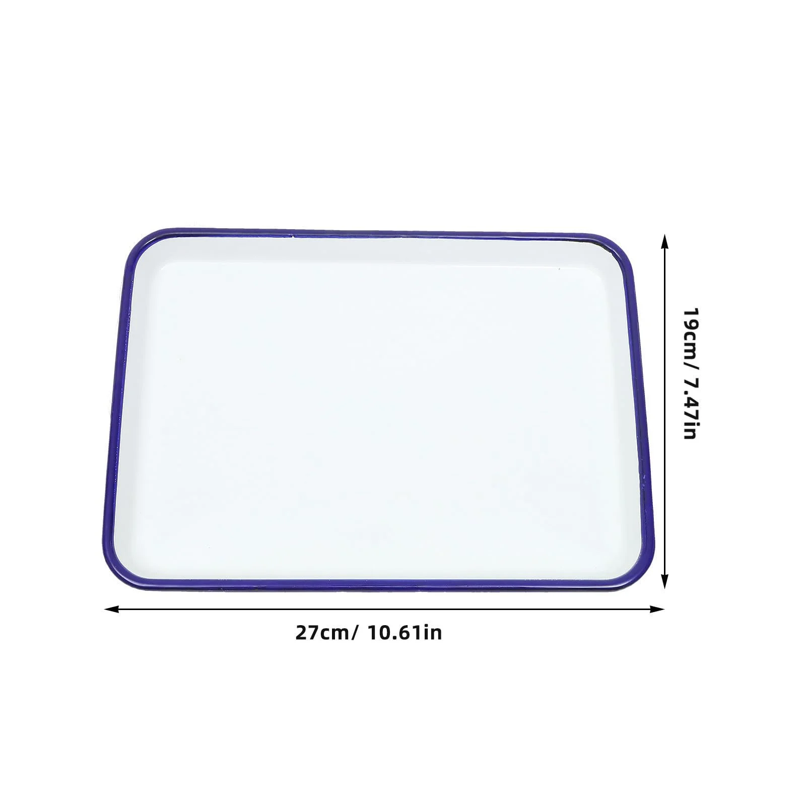 Форма для випікання та запікання VICASKY прямокутна емальована зносостійка термостійка біла, фото №9