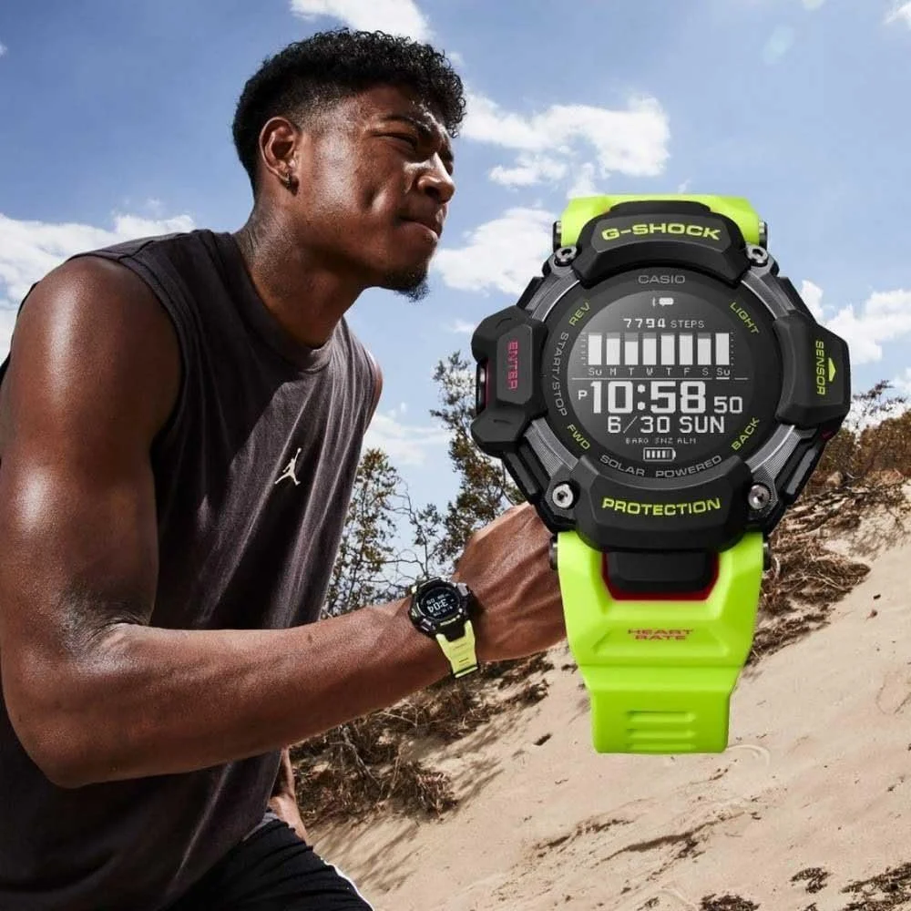 Часы Casio GBD-H2000-1A9ER Зеленый, Зеленый, Размер блока, Ремешок, фото №7 Часы Casio GBD-H2000-1A9ER Зеленый, Зеленый, Размер блока, Ремешок, фото №7