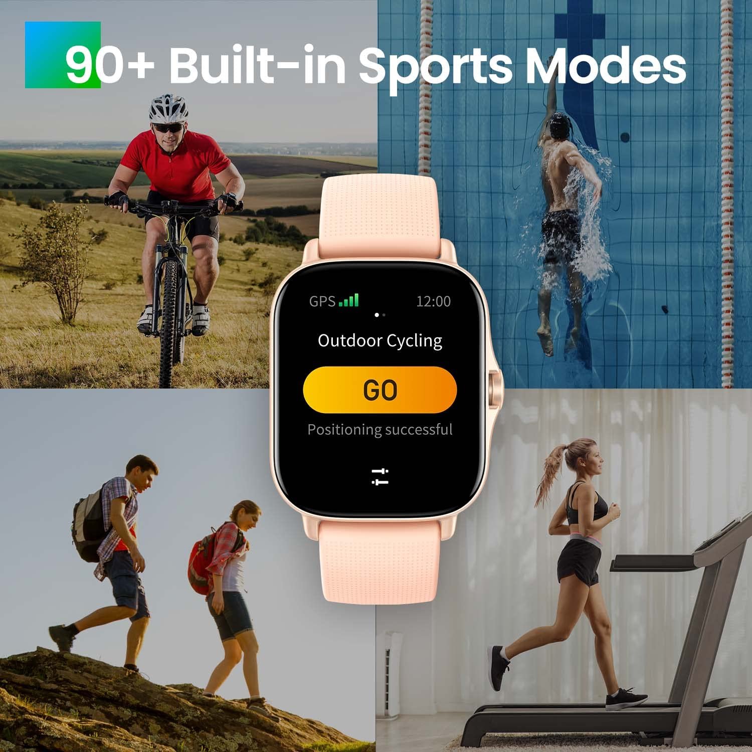 Смарт-годинник Amazfit GTS 2 з AMOLED-дисплеєм Always-on, Bluetooth-дзвінками, 3 ГБ пам'яті для музики, спортивний годинник з 90 спортивними режимами, моніторингом серцевого ритму та SpO2, Alexa, GPS, фото №6