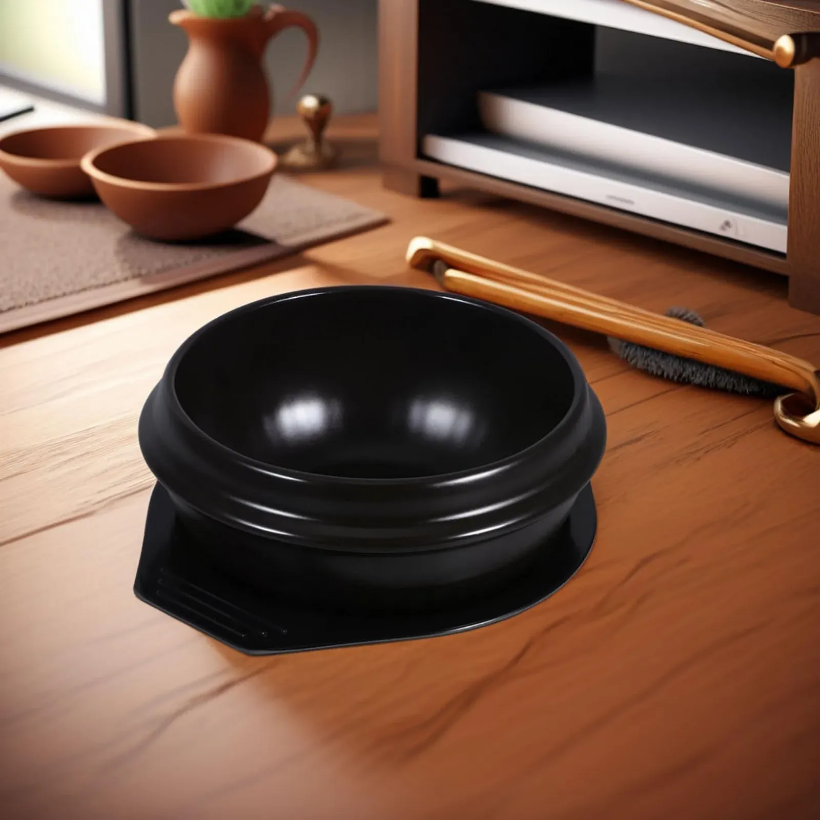 Кастрюля керамическая с подставкой для бибимбапа и супа, фото №8