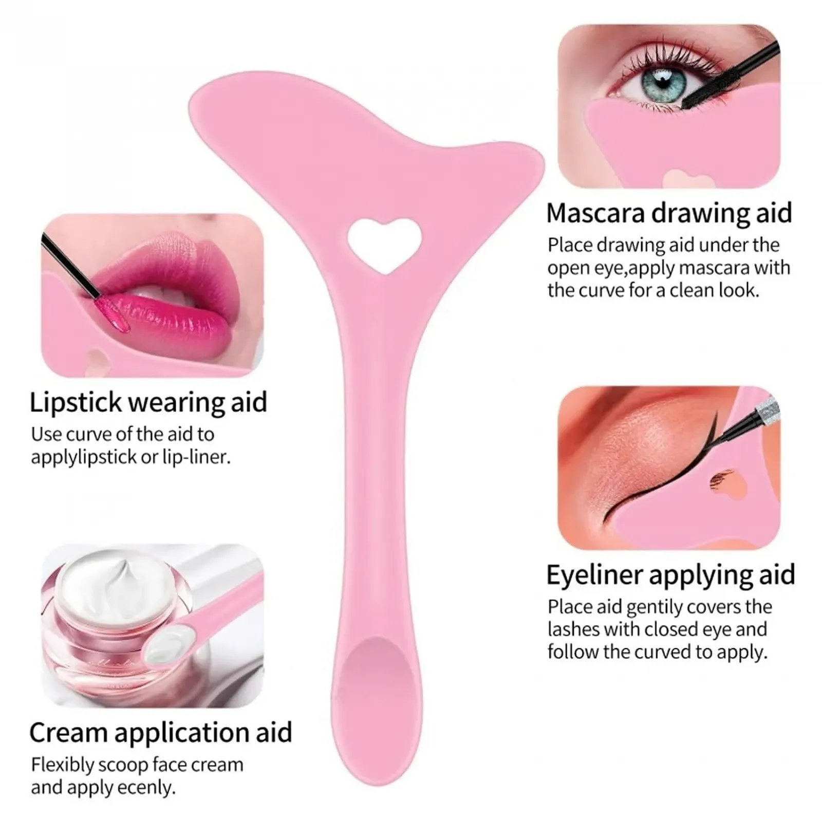 Набір Eyeliner Stencils Силіконовий Рожевий, фото №3