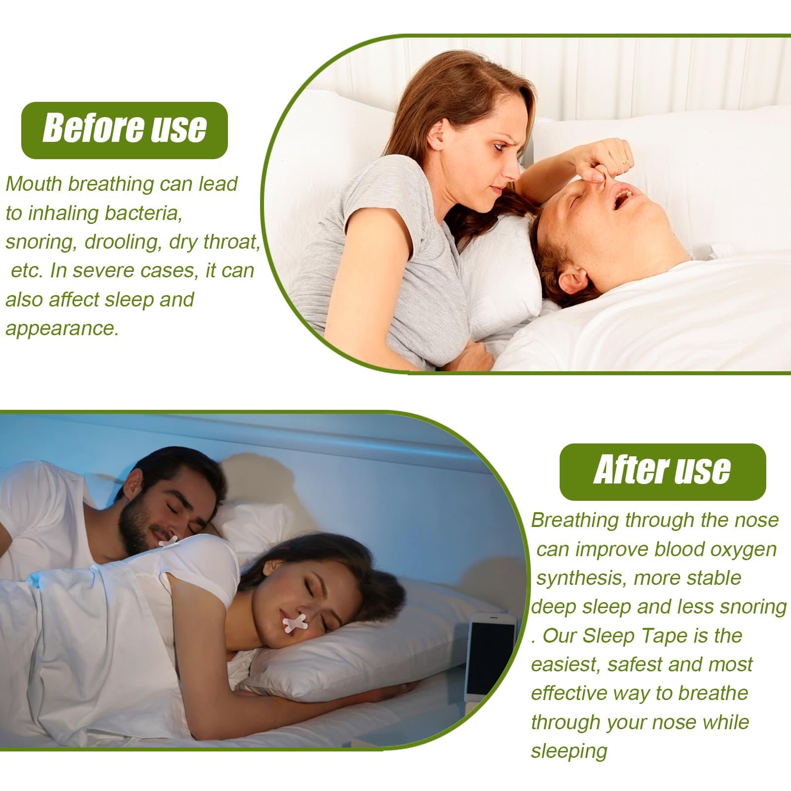 Стрічка для рота DUGEGAYL, 120 штук, гіпоалергенна, дихаюча, фото №6