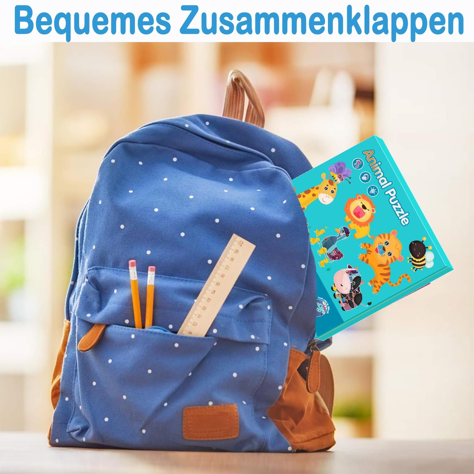 Магнитный пазл Животные для детей 3-5 лет развивающий, фото №5