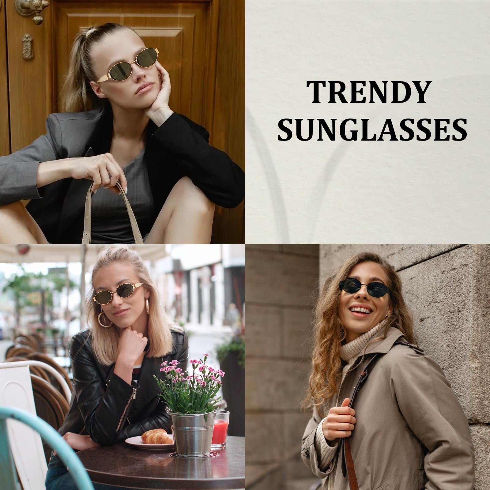 Овальні сонцезахисні окуляри YUGDRUZY Жіночі Вінтажні Модні, UV400 Захист, фото №6