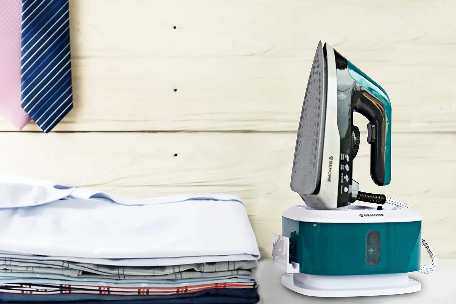 Праска BEHOME 2250 W 1.5 L Dark Grey White Petrol, фото №4