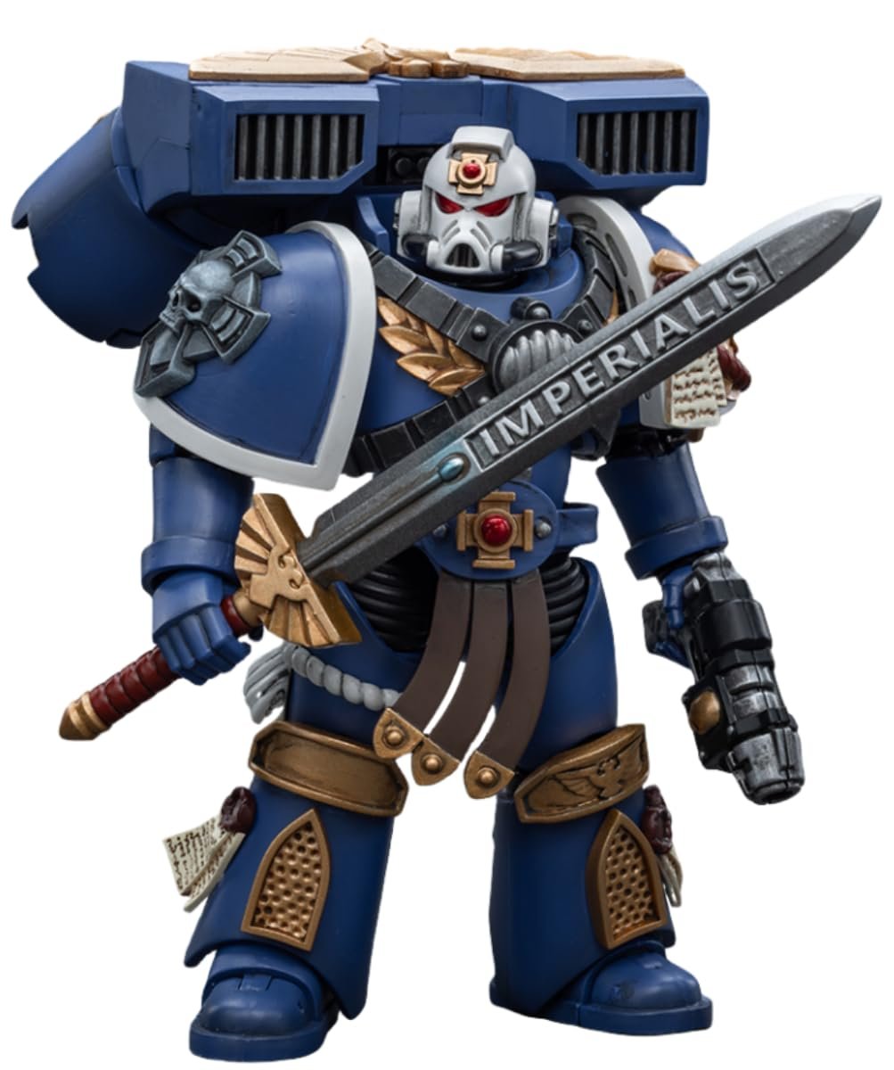 Фигурка Коллекционная JoyToy Warhammer 40k Ultramarines Vanguard Veteran Sergeant 1:18 (Sergeant JT8018), фото №6