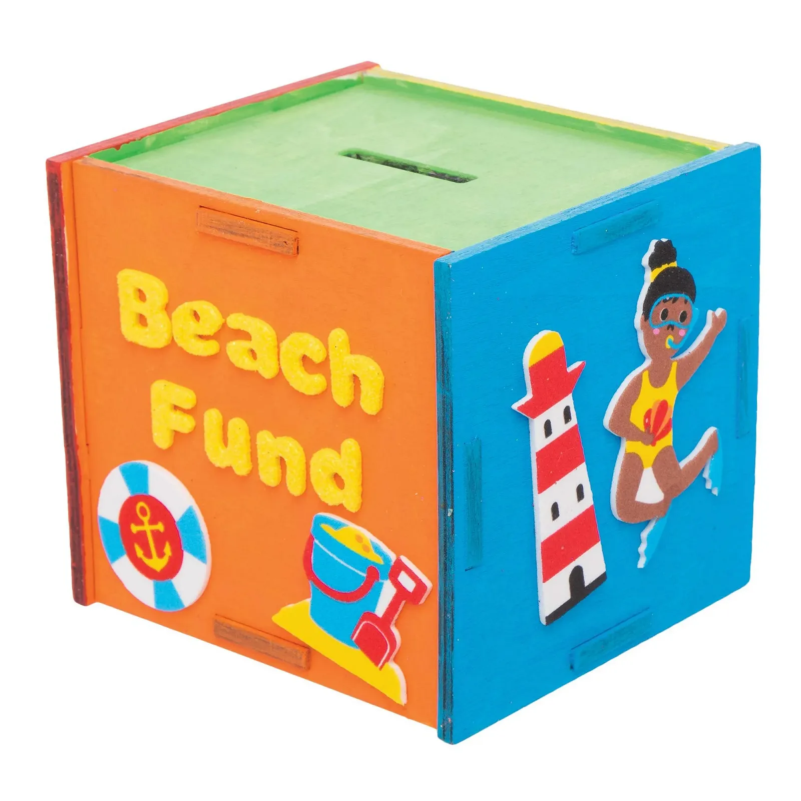 Копилка Baker Ross Деревянная для детского творчества 9,5 см 30 шт., фото №6