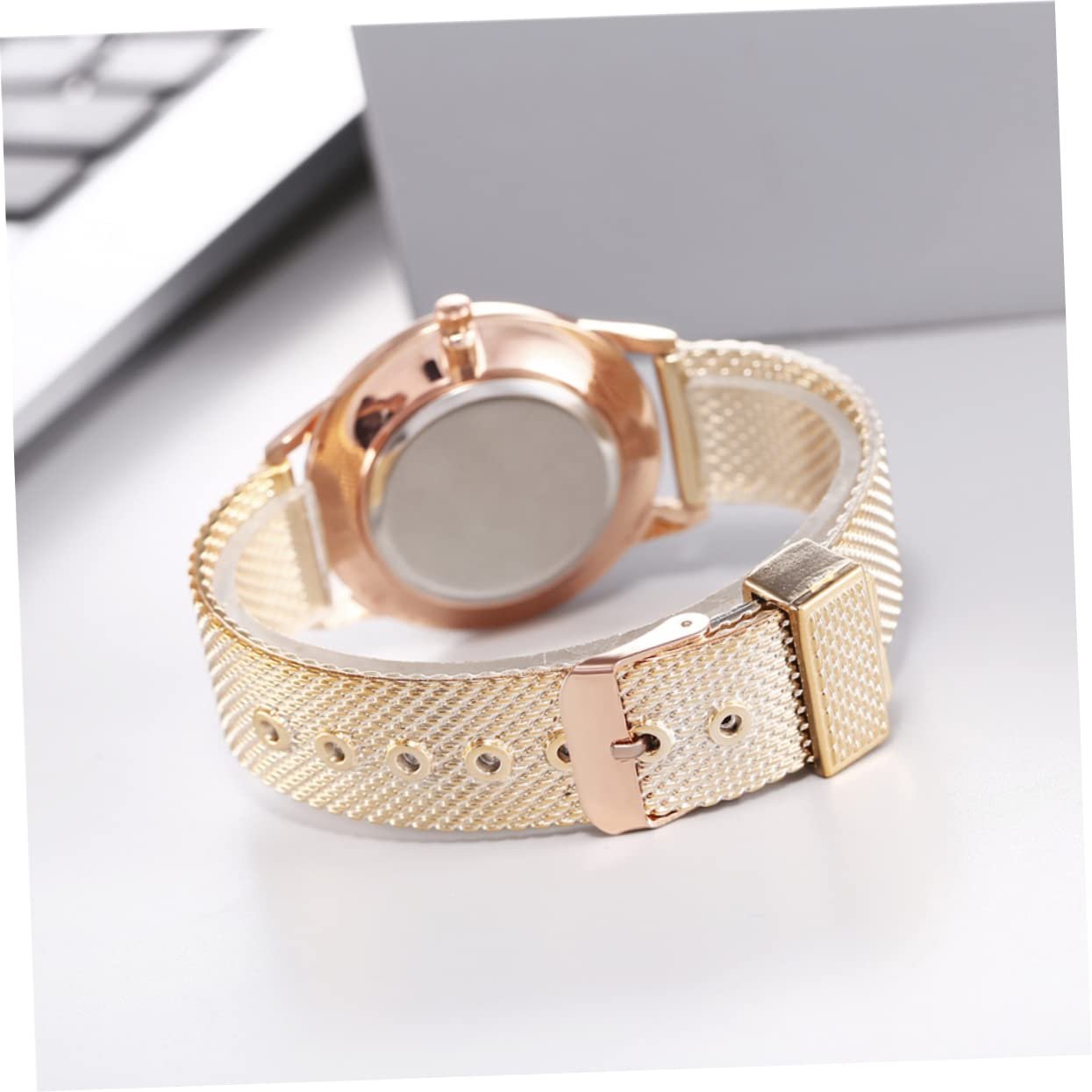 Женские часы Healvian Повседневные часы с регулируемым силиконовым ремешком для женщин для особых случаев, золотой, фото №6 Женские часы Healvian Повседневные часы с регулируемым силиконовым ремешком для женщин для особых случаев, золотой, фото №6