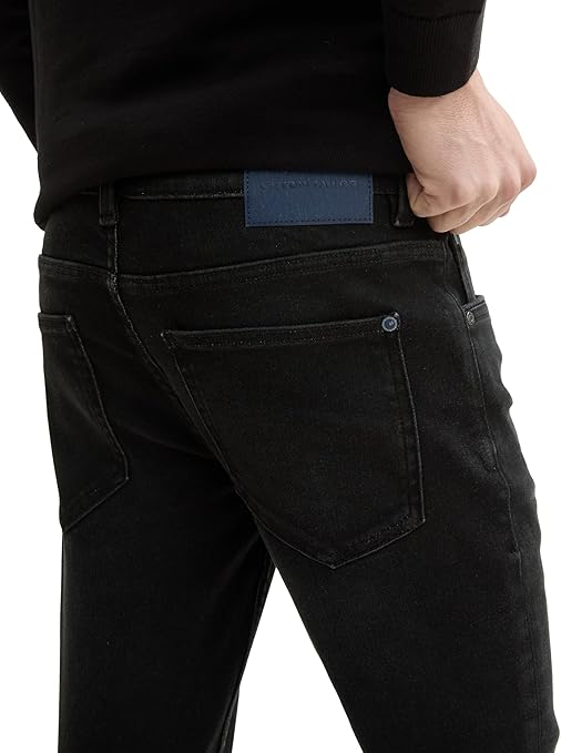 Джинси mens Jeans Troy Slim 1044968-10263 Tom Tailor Чорний  M, фото №4