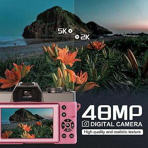 Фотокамера цифрова NBD 5K 48MP з автофокусом та 16-кратним зумом, 3-дюймовий 180

Складаний дисплей, WiFi - в комплекті ширококутний/макрооб'єктив + 2 батареї (карта 32 ГБ + мікрофон) Рожевий synthetic.ua - Фото 1