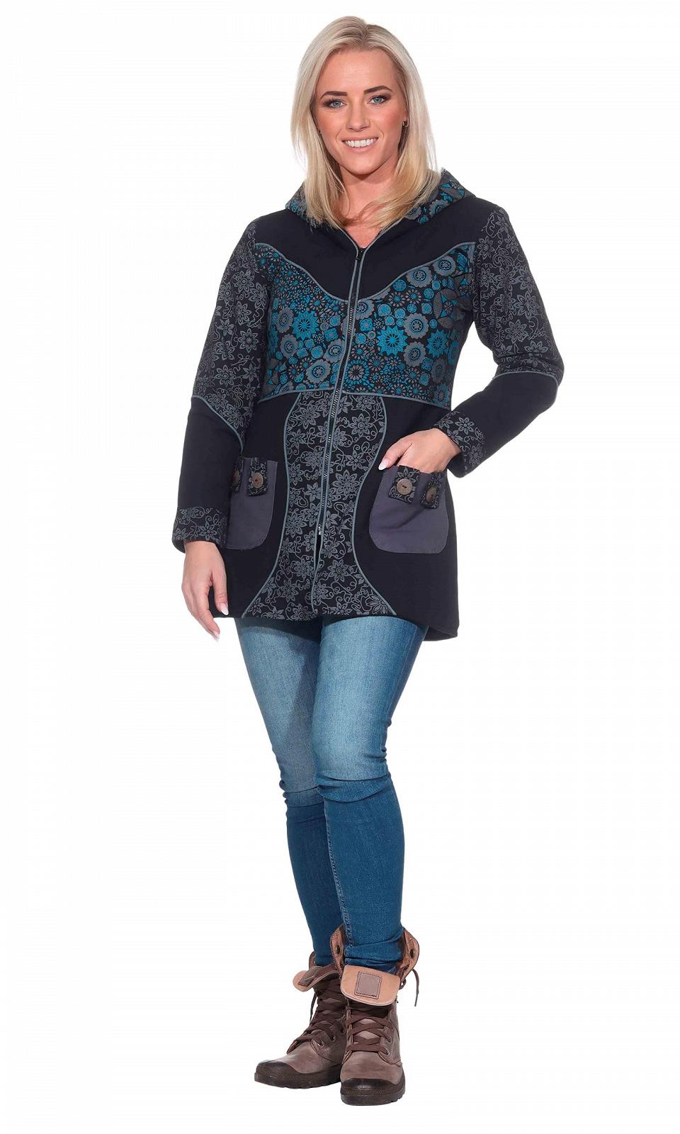 Куртка Kunst und Magie С капюшоном Цветочный Хлопок, фото №4