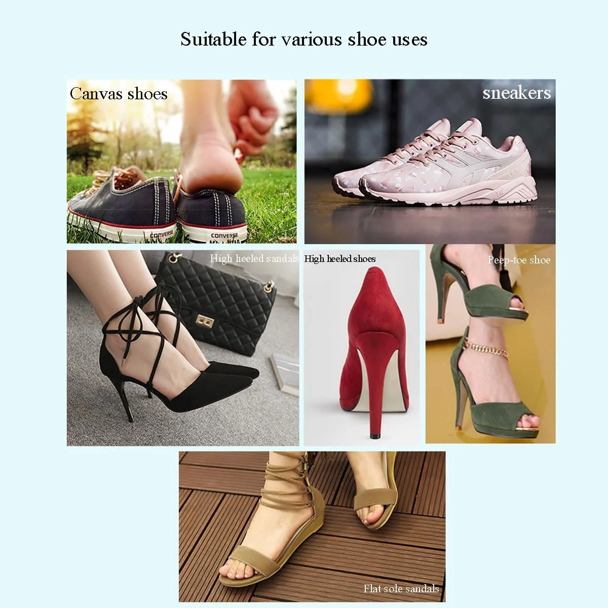 Шкарпетки-слідки на пів долоні для високих підборів для пальців ніг, фото №6 Шкарпетки-слідки на пів долоні для високих підборів для пальців ніг, фото №6