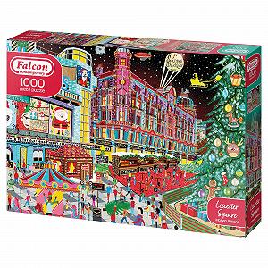Пазл Jumbo Falcon Contemporary Leicester Square at Christmas 1000 элементов synthetic.ua - Фото 1