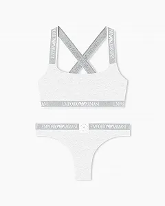 Бралетт та бюстгальтер Emporio Armani Logo Band Brazilian - Фото 1