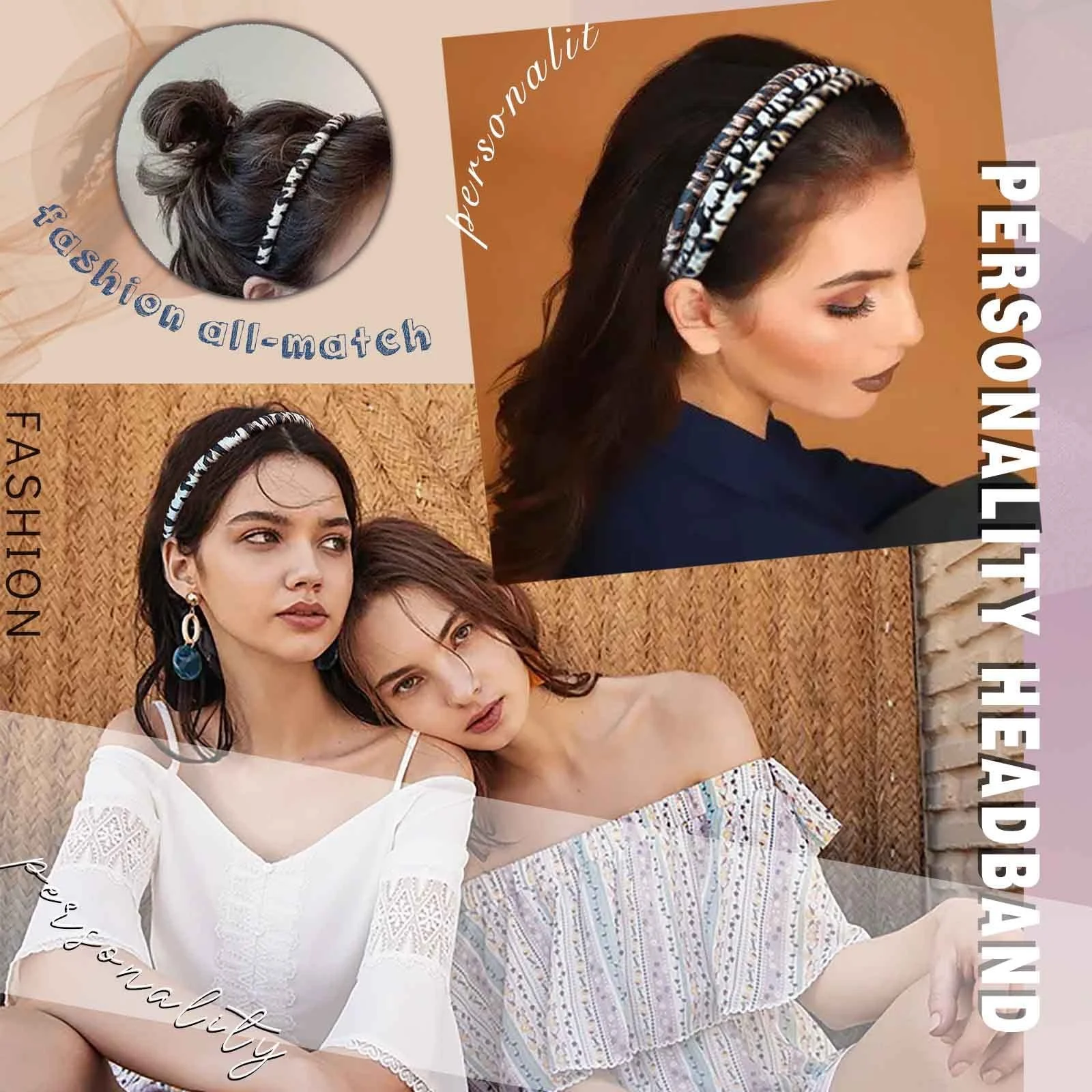 Обруч для волосся Леопардовий принт, фото №7