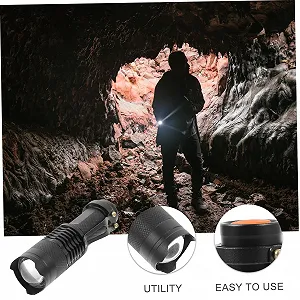 Ліхтар Q5 7W 300LM Водонепроникний Zoomable Міні-ліхтар Алюмінієвий корпус synthetic.ua - Фото 1