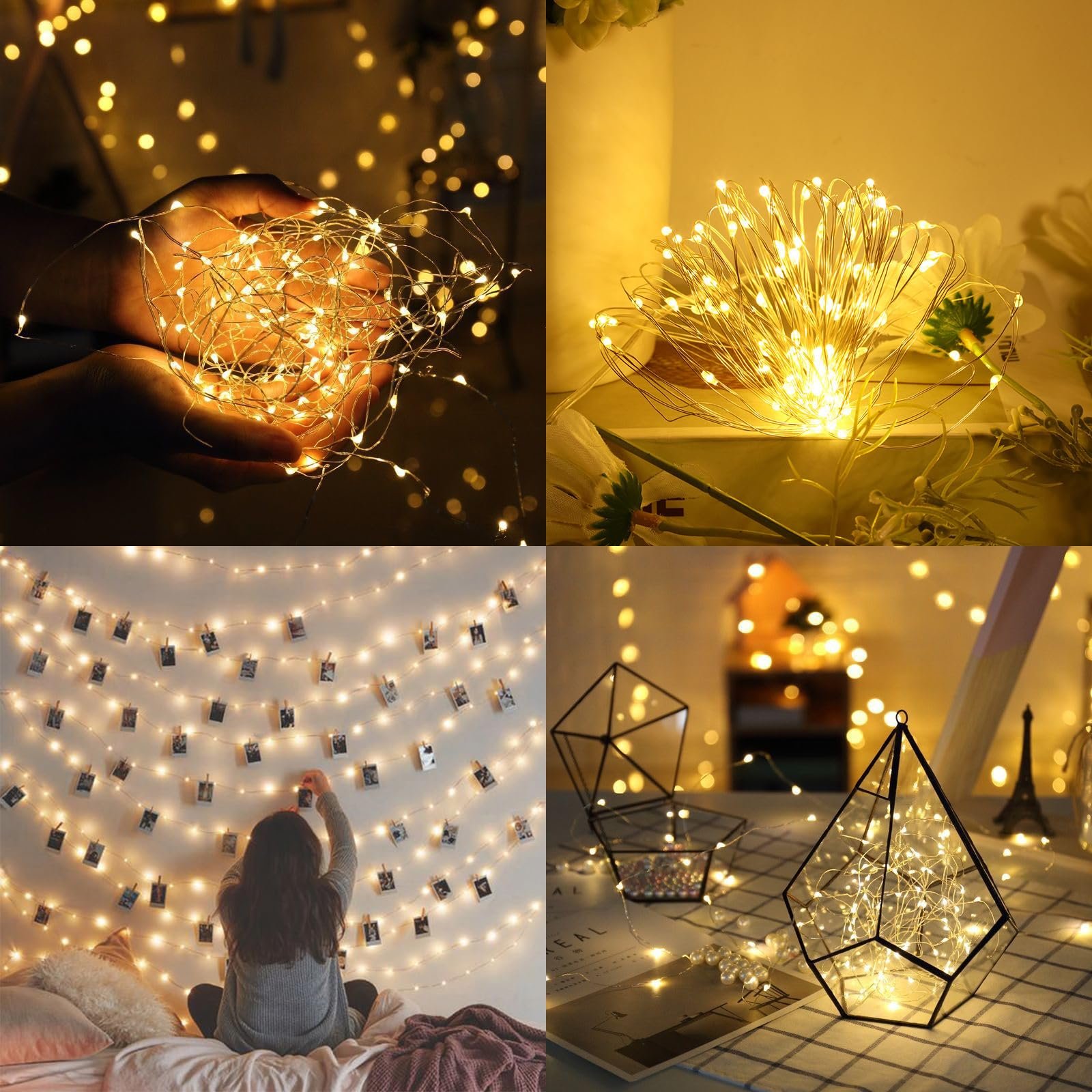 Гірлянда ENLACE, 100 LED, 10 м, мідний дріт, теплий білий, фото №7