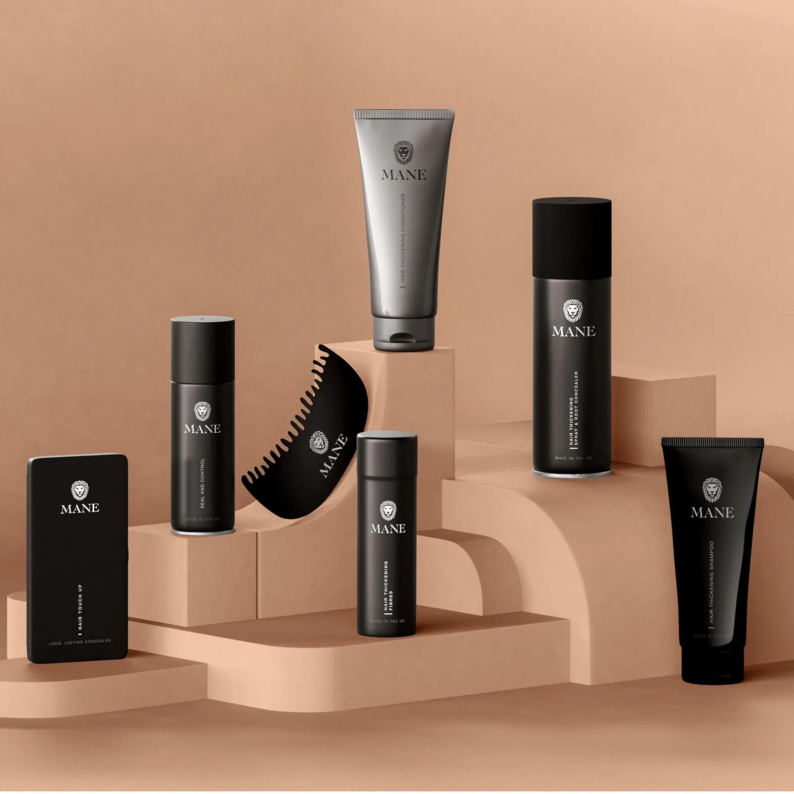 Волокна для загущення волосся Mane - Подвійна упаковка Сірий, фото №5 Волокна для загущення волосся Mane - Подвійна упаковка Сірий, фото №5