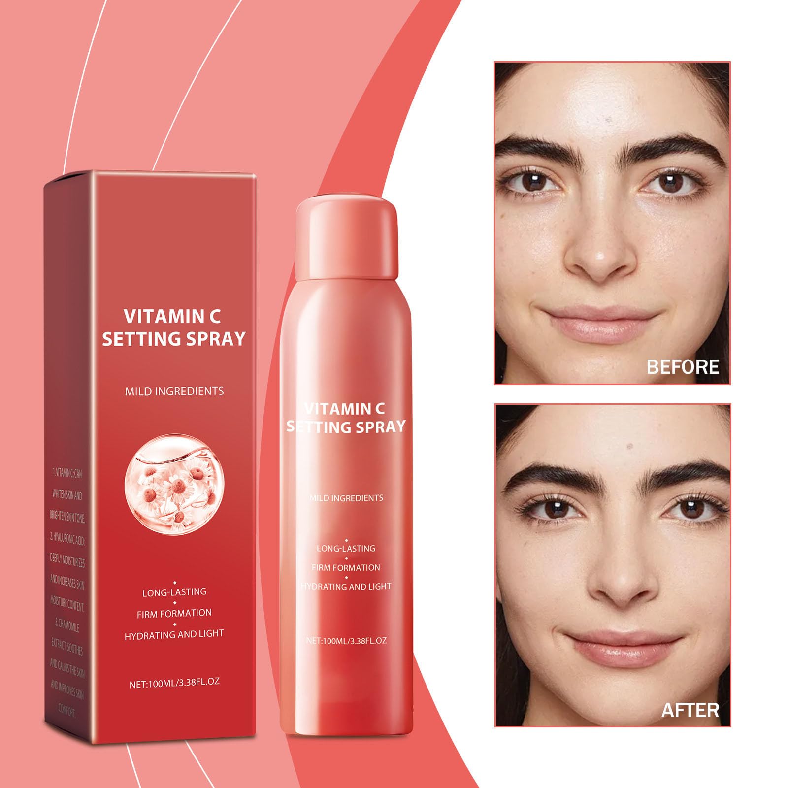 Спрей для закріплення макіяжу зволожуючий з вітаміном С, фото №3 Спрей для закріплення макіяжу зволожуючий з вітаміном С, фото №3