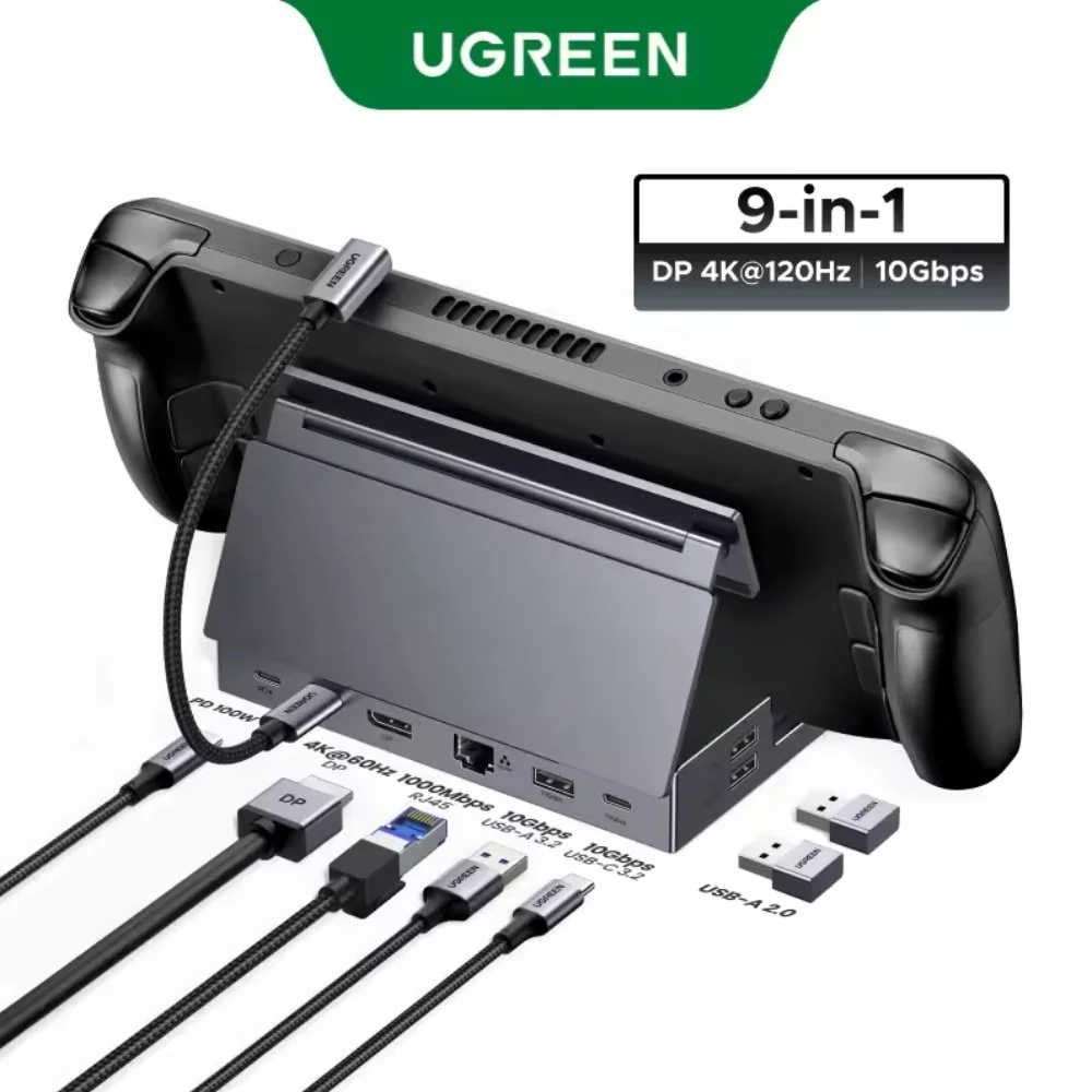 Док-станція Ugreen 9в1 CM800 100W Steam Deck, ROG Ally, Nintendo, X Legion, фото №1 Док-станція Ugreen 9в1 CM800 100W Steam Deck, ROG Ally, Nintendo, X Legion, фото №1