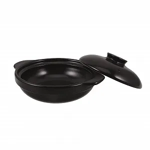 Горшок глиняный Healifty Керамический 1,7 л с крышкой термостойкий для тушения и супов 2-3 человека - Фото 1