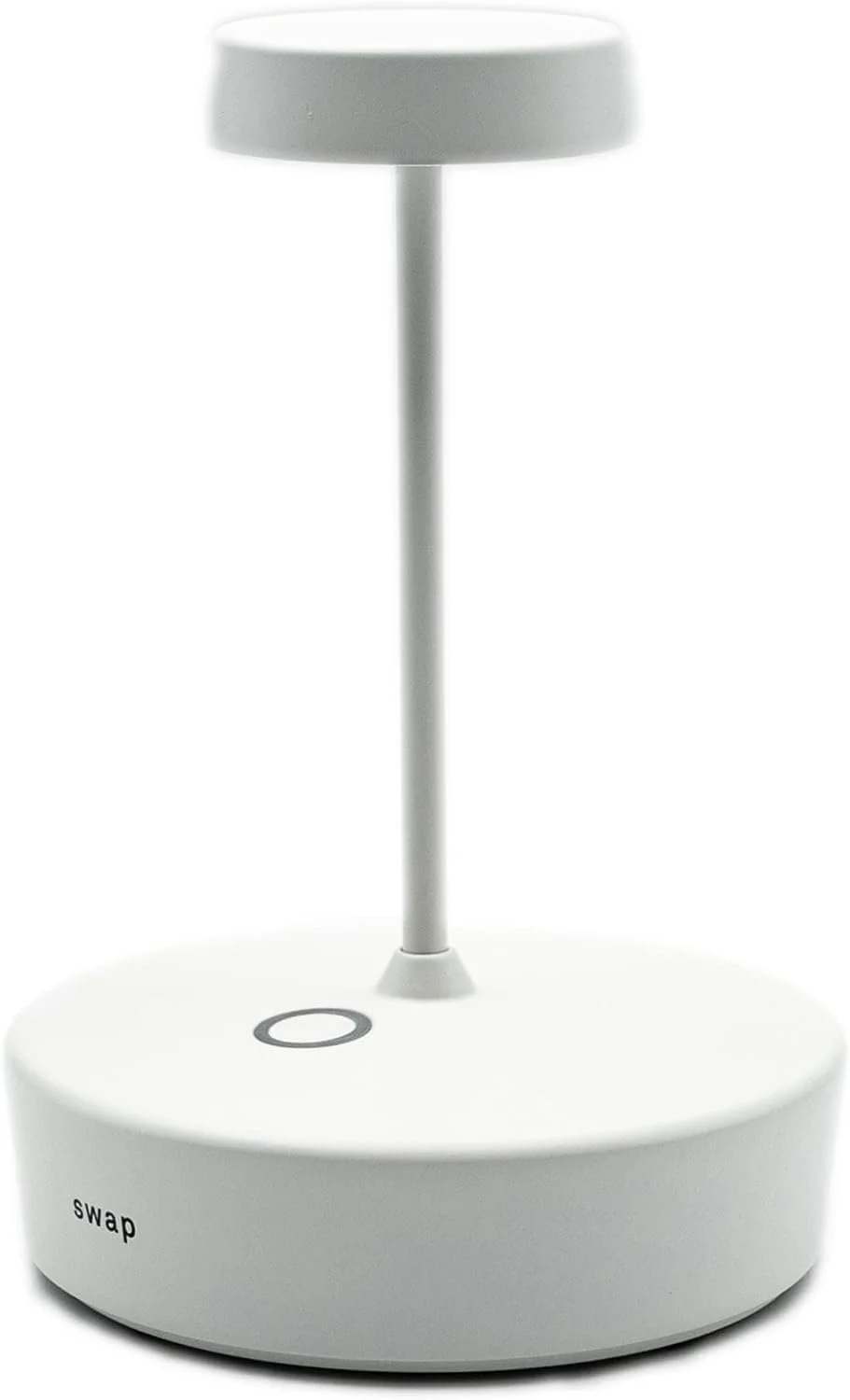 Настільна лампа Zafferano Swap Mini Бездротова LED Акумуляторна Регульована Touch IP65 2700K Алюміній В14,8 Біла, фото №1