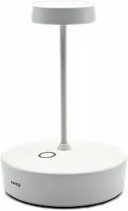Настільна лампа Zafferano Swap Mini Бездротова LED Акумуляторна Регульована Touch IP65 2700K Алюміній В14,8 Біла - Фото 1