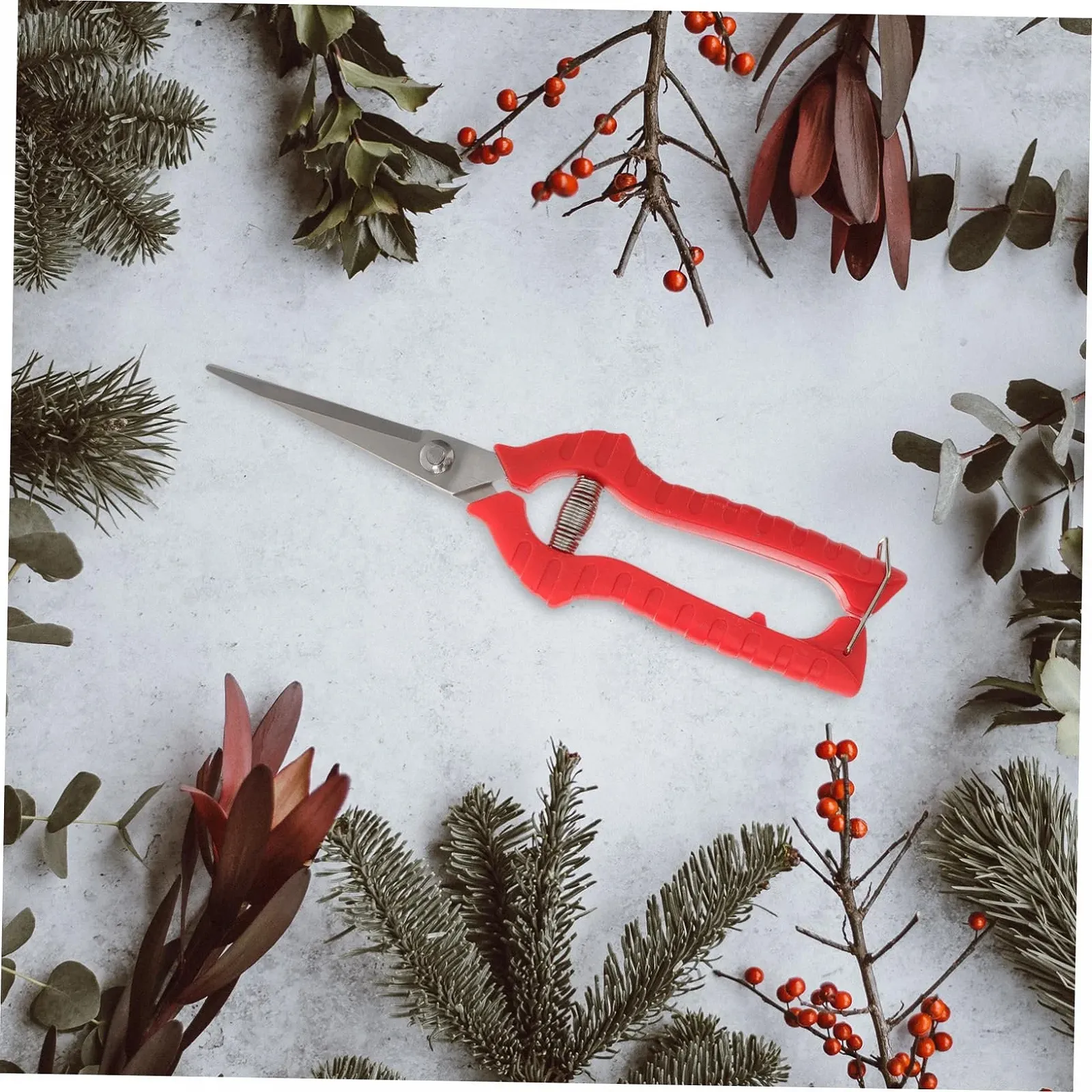 Набір садових секаторів Happyyami 3 шт. нержавіюча сталь Red, фото №6