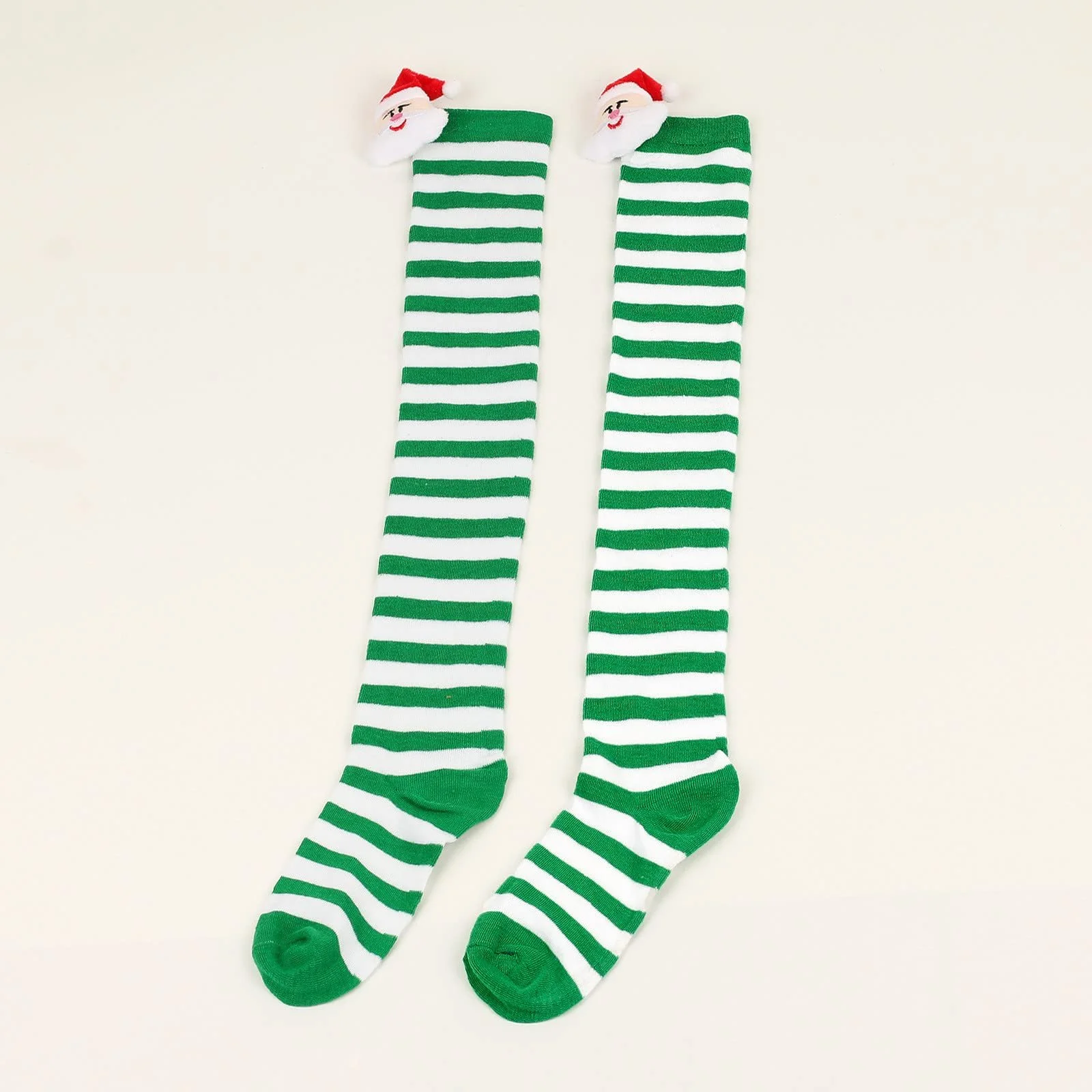 Рождественские высокие чулки-носки выше колена, полосатые носки до колен, традиционные чулки выше колен, хлопковые носки-следы, чулки на подтяжках больших размеров, фото №2 Рождественские высокие чулки-носки выше колена, полосатые носки до колен, традиционные чулки выше колен, хлопковые носки-следы, чулки на подтяжках больших размеров, фото №2