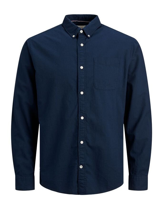 Рубашка Jack&Jones OXFORD L/S S21 NOOS 12182486, темно-синий, L, фото №5