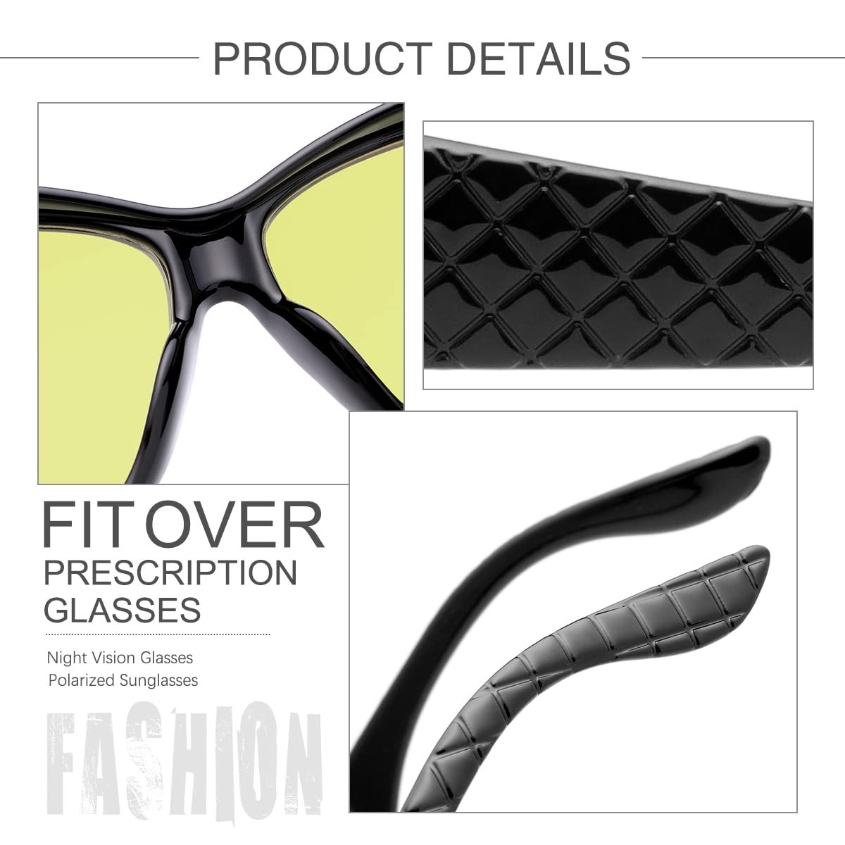 Окуляри Поляризовані для нічного водіння для чоловіків та жінок, фото №6