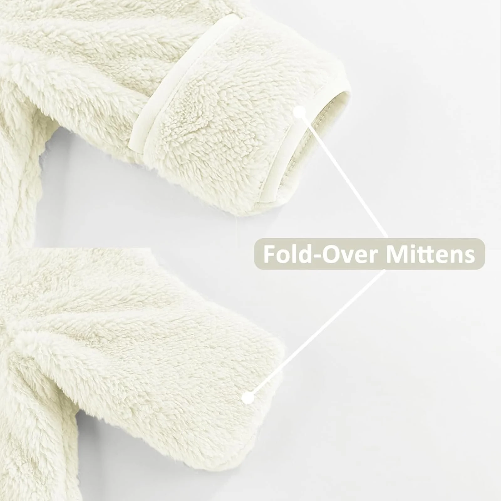 Пальто зимнее детское для малышей, мальчиков, с откидными рукавицами, флисовая куртка, теплая одежда, мишка с капюшоном, фото №2