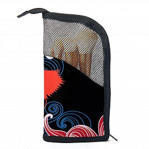 Сумка Органайзер для кистей для макіяжу з 12 кистями Wave Fish and Seagrass Кольоровий-4277 - Фото 1