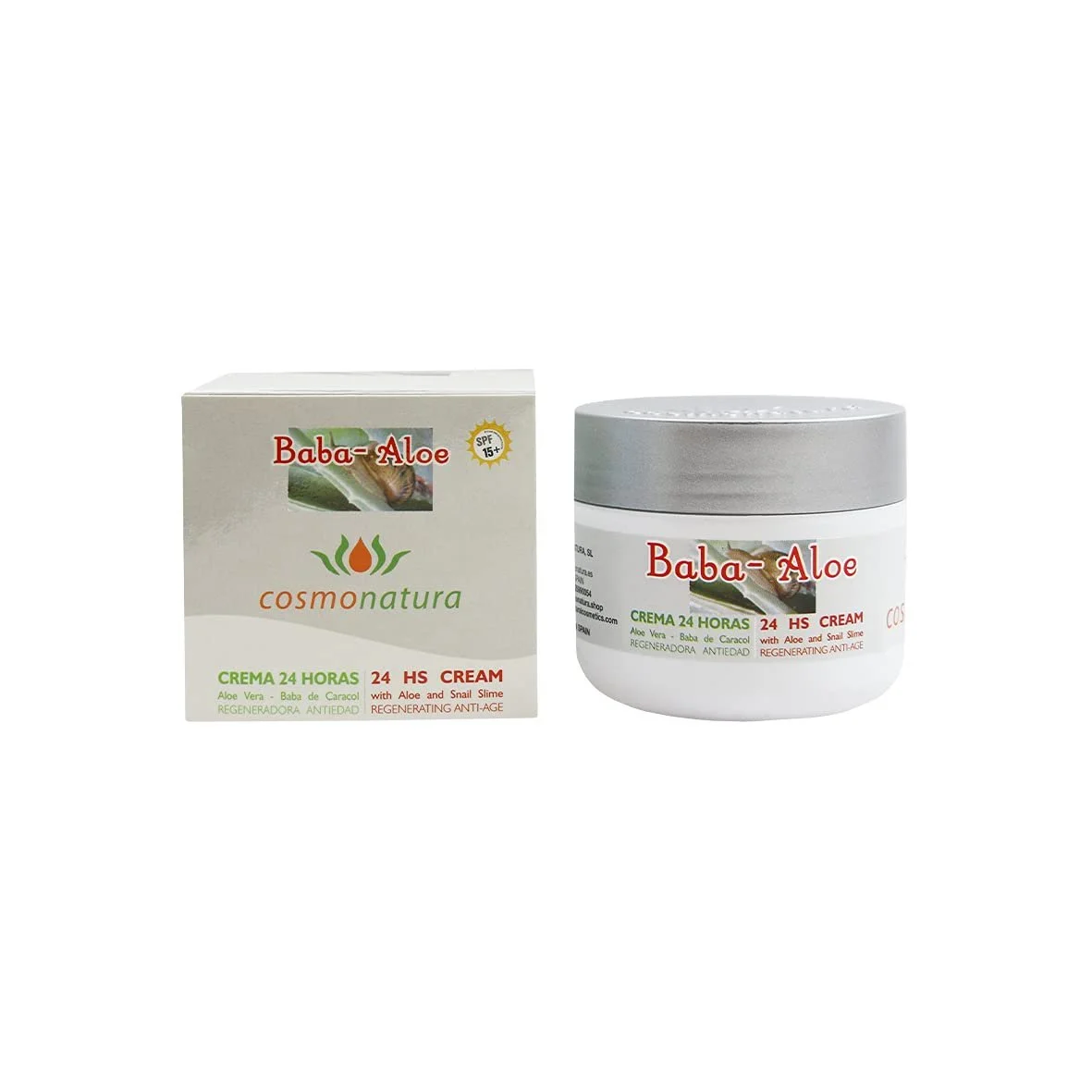 Крем для обличчя Varios ALOE VERA + B.CARACOL CREMA 24HR REG.120, фото №1 Крем для обличчя Varios ALOE VERA + B.CARACOL CREMA 24HR REG.120, фото №1
