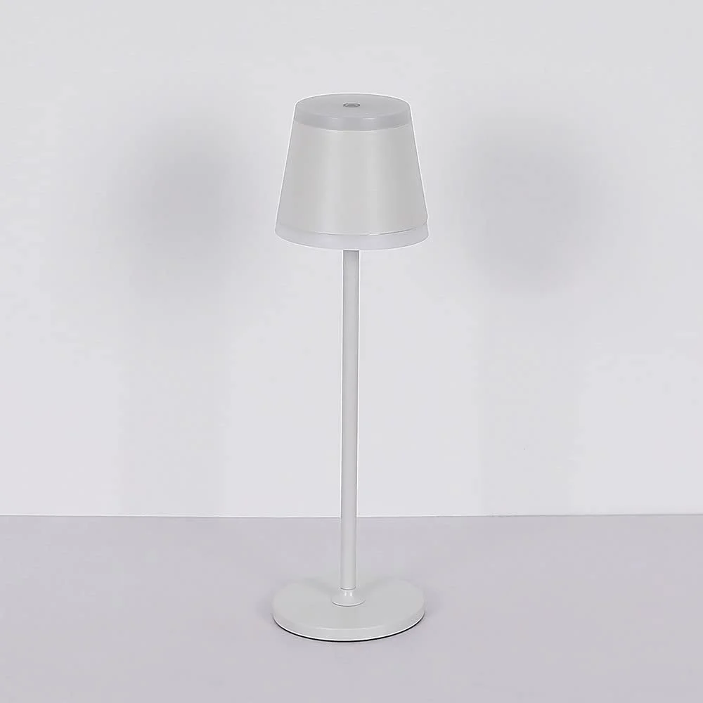 Настольная лампа уличная Globo LED Сенсорный диммер Аккумулятор Металл Акрил Белая 11 x 38,5 см, фото №6