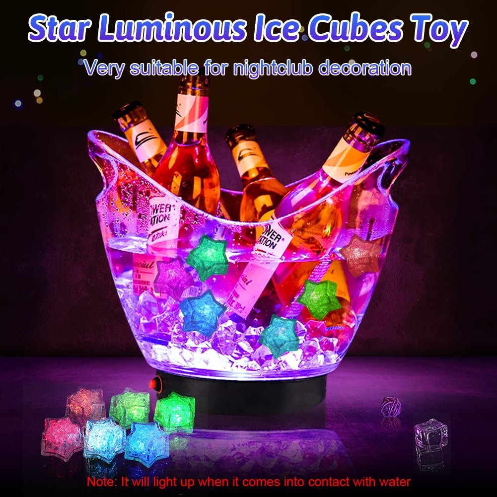 Іграшки для ванни Ainiv Зірка, 8 шт, світлодіодні, для дітей, фото №4