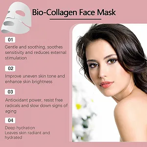 Маска для лица коллагеновая органическая 6 шт. для ночного использования - Лифтинг и Укрепление Увлажняющая Маска для лица Корейская Маска для лица - Глубокое Восстановление Натуральная Мягкая Коллагеновая Маска synthetic.ua - Фото 1