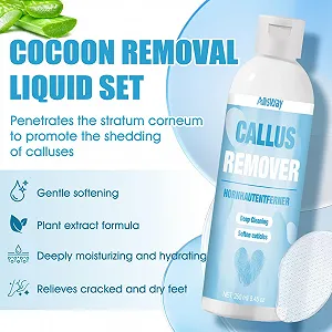 Набор для ухода за ногами со средством для удаления мозолей, скрабом и стеклянной пилкой 250 мл synthetic.ua - Фото 1