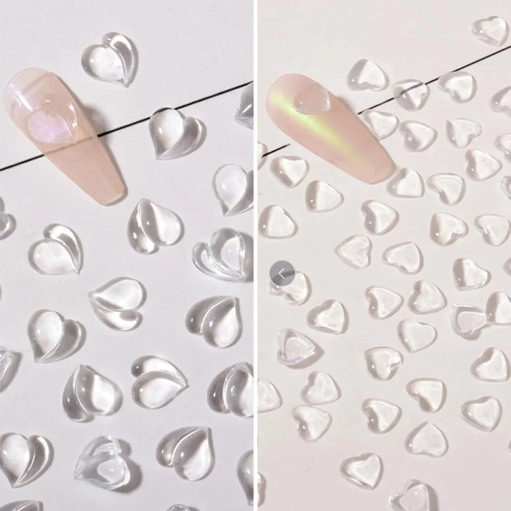 3D у формі серця (250 шт.) Прозорі акрилові стрази у формі серця DIY вироби, манікюрні аксесуари, фото №4 3D у формі серця (250 шт.) Прозорі акрилові стрази у формі серця DIY вироби, манікюрні аксесуари, фото №4